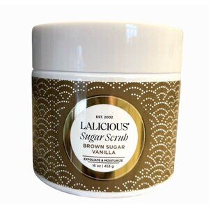 LALICIOUS Extraordinary Whipped Sugar Scrub BROWN SUGAR VANILLA 16 oz SEALED